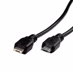 ROLINE 11.02.8753 cavo USB USB 2.0 1,8 m Micro-USB A Micro-USB B Nero
