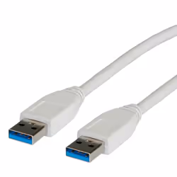VALUE 11.99.8976, 3 m, USB A, USB A, USB 3.2 Gen 1 (3.1 Gen 1), Maschio/Maschio, Bianco