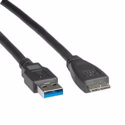 ROLINE 11.02.8874, 2 m, USB A, Micro-USB A, USB 3.2 Gen 1 (3.1 Gen 1), Maschio/Maschio, Nero