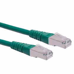 ROLINE Cat6, 0.3m, 0,3 m, Cat6, S/FTP (S-STP), RJ-45, RJ-45, Verde
