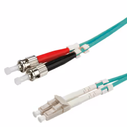 ROLINE 50/125µm LC/ST OM3 0.5m, 0,5 m, OM3, LC, ST