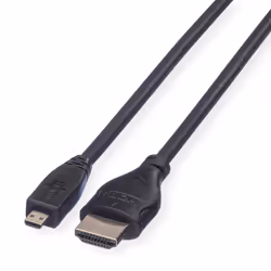 ROLINE 11.04.5581, 2 m, HDMI tipo A (Standard), HDMI tipo A (Standard), Audio Return Channel (ARC), Nero