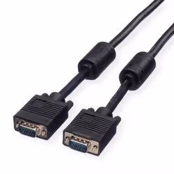 ROLINE 11.04.5653, 3 m, VGA (D-Sub), VGA (D-Sub), Maschio, Maschio, Nero