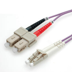 ROLINE 0.5m LC/SC cavo InfiniBand e in fibra ottica 0,5 m Viola