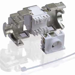 VALUE Cat.6a Keystone, RJ-45, shielded, toolless silver - Vista aggiuntiva 2