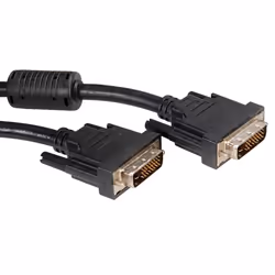 ROLINE 11.04.5521, 1 m, DVI-D, DVI-D, Maschio, Maschio, Nero