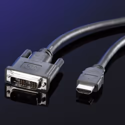 VALUE DVI - HDMI 1m HDMI tipo A (Standard) Nero