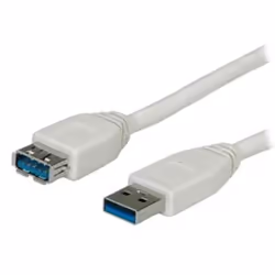 Nilox 1.8m USB3.0, 1,8 m, USB A, USB A, USB 3.2 Gen 1 (3.1 Gen 1), Maschio/Femmina, Bianco