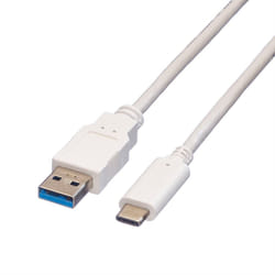VALUE 11999010 cavo USB USB 3.2 Gen 2 (3.1 Gen 2) 0,5 m Micro-USB A USB C Bianco