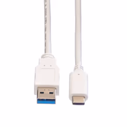 VALUE 11999010 cavo USB USB 3.2 Gen 2 (3.1 Gen 2) 0,5 m Micro-USB A USB C Bianco