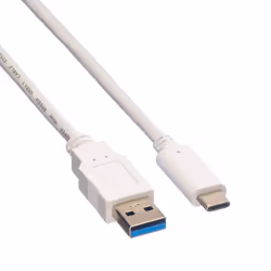 VALUE 11999010 cavo USB USB 3.2 Gen 2 (3.1 Gen 2) 0,5 m Micro-USB A USB C Bianco