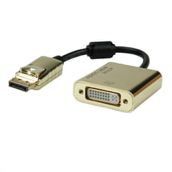 ROLINE 12.03.3175 cavo e adattatore video 0,15 m DisplayPort DVI-D Oro