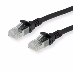 ROLINE 21152855, 5 m, Cat6a, S/FTP (S-STP), RJ-45, RJ-45, Nero