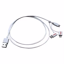 ROLINE 11.02.8329, 1 m, USB A, Micro-USB B, USB 2.0, Maschio/Maschio, Bianco
