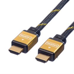 ROLINE 11.04.5500 cavo HDMI 1,5 m HDMI tipo A (Standard) Nero, Oro