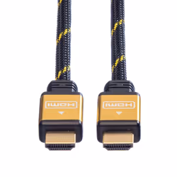 ROLINE 11.04.5500 cavo HDMI 1,5 m HDMI tipo A (Standard) Nero, Oro