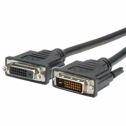 VALUE 11995562, 1 m, DVI-D, DVI-D, Maschio, Femmina, Nero
