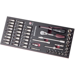 KRAFTWERK 4903-01 - Set di chiavi a bussola EVA3, 46 pezzi, 1/4"