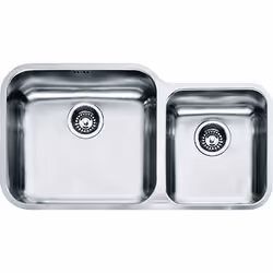 Franke GAX 120, Lavello sottopiano, Rettangolare, Acciaio inox, 2 ciotole, Rettangolare, 450 x 400 mm