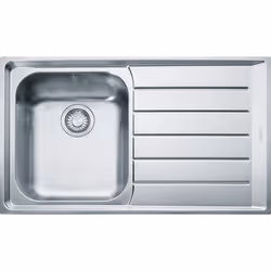 Franke NEX 611, Lavello montato su piano, Rettangolare, Acciaio inox, Acciaio inox, 1 ciotole, Rettangolare