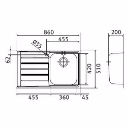 Franke NEX 611 DX - Vista aggiuntiva 2