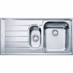 Franke NEX 651, Lavello montato su piano, Rettangolare, Acciaio inox, Acciaio inox, 2 ciotole, Rettangolare