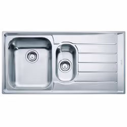 Franke Neptune NEX 251, Mobile lavello, Rettangolare, Acciaio inox, Acciaio inox, 2 ciotole, Rettangolare