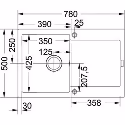 Franke MRG 611 Lavello ad incasso Rettangolare Fragranito