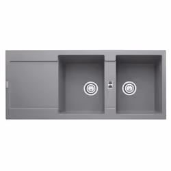 Franke MRG 621, Lavello ad incasso, Rettangolare, Grigio, 2 ciotole, 335 x 425 mm, 20 cm