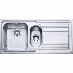 Franke LLL 651, Lavello montato su piano, Rettangolare, Acciaio inox, Acciaio inox, 2 ciotole, Rettangolare