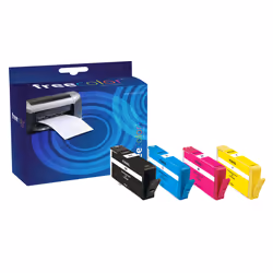 Freecolor HP684EE-INK4-FRC, Nero, Ciano, Magenta, Giallo, 4 pz, Confezione multipla