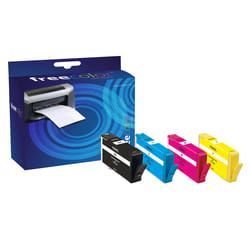 Freecolor HP684EE-INK4-FRC cartuccia d'inchiostro 4 pz Nero, Ciano, Magenta, Giallo