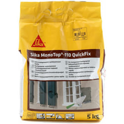 Monotop 110 QuickFix, Grigia - Malta pronta monocomponente - Per un'ottima adesione a presa rapida - 5kg - Sika