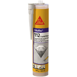 Sika - flex-112 Crystal Clear - Adesivo sigillante trasparente - Multiuso - Uso interno ed esterno - Buona presa iniziale - Cartuccia da 290ml