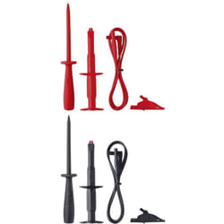 Benning - ta 3 kit puntali di sicurezza Spina a banana 4 mm Spina a banana 4 mm 1.00 m Rosso, Nero 1 kit