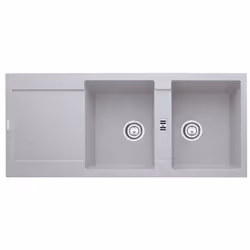 Franke MRG 621, Lavello montato su piano, Rettangolare, Alluminio, 2 ciotole, Rettangolare, 425 x 355 mm