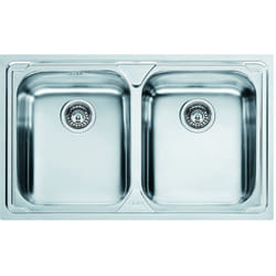 Franke - Lavello Logica Line Da Incasso LLL620 2 Vasche Colore Dekor