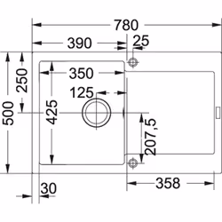 Franke MRG 611-78 Lavello montato su piano Rettangolare - Vista aggiuntiva 2