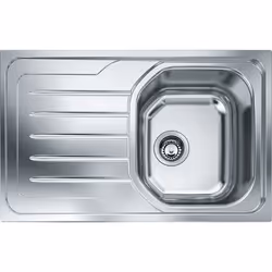 Franke OLX 611, Lavello montato su piano, Rettangolare, Acciaio inox, Acciaio inox, 1 ciotole, Rettangolare