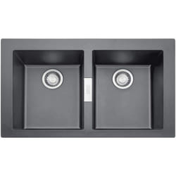 Sid 620 114.0191.185 Lavello da Incasso Sirius Tectonite, Nero - Franke