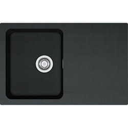 Franke 114.0286.447 Orion OID 611-78 Lavello da Incasso Tectonite, Nero, 780 x 500 mm