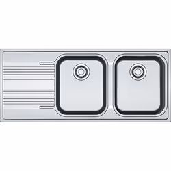 Franke SRX 621, Lavello montato su piano, Rettangolare, Acciaio inox, Acciaio inox, 2 ciotole, Rettangolare