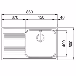 Franke RPX 611-86 LB Lavello ad incasso Rettangolare Acciaio inox - Vista aggiuntiva 2