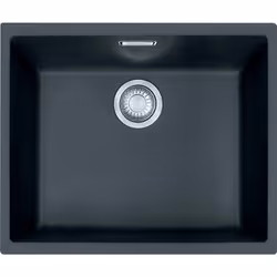 Lavello in tectonite SID 110-50 colore nero materiale: tectonite armadietto inferiore da 600 mm adatto per il montaggio: sott ...