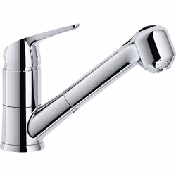 Franke Novara Eco, Estraibile, Cromo, Acciaio inox, Leva sanitaria, Singolo, Ceramica