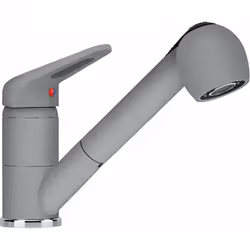 Miscelatore per lavello FC 9547.084 finitura: pietra grigia con doccetta estraibile e deviatore doccia/getto girevole di 120° ...