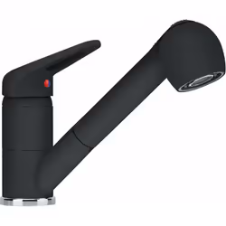 Miscelatore per lavello FC 9547.071 finitura: onice con doccetta estraibile e deviatore doccia/getto girevole di 120° comando ...