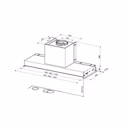 Mepamsa Secret 90 Integrato Acciaio inox 540 m³/h - Vista aggiuntiva 2