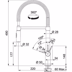 Franke 115.0486.993 rubinetto Cromo - Vista aggiuntiva 4