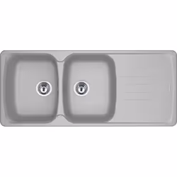 Franke AZG 621, Lavello montato su piano, Rettangolare, Alluminio, 2 ciotole, Rettangolare, 360 x 460 mm